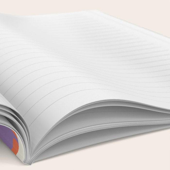 Large Pink  Retro Flowers Notebook Gallery Image 2