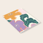 Large Pink  Retro Flowers Notebook Gallery Image 2