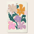 Large Pink  Retro Flowers Cutting Board Gallery Image 1