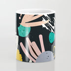 Space Odyssey, Abstract Voyage Journey Travel, Shapes Doodles Drawing Eclectic , Contemporary Planets Rocket Bohemian Coffee Mug Gallery Image 4