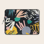Space Odyssey, Abstract Voyage Journey Travel, Shapes Doodles Drawing Eclectic , Contemporary Planets Rocket Bohemian Laptop Sleeve Gallery Image 1