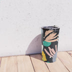 Space Odyssey, Abstract Voyage Journey Travel, Shapes Doodles Drawing Eclectic , Contemporary Planets Rocket Bohemian Travel Mug Gallery Image 4