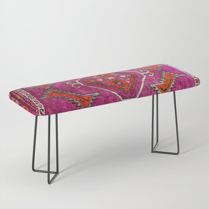 vintage Moroccan carpet Bench Gallery Image 1
