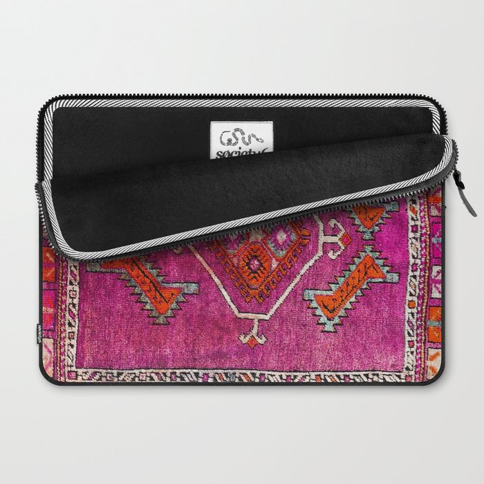 vintage Moroccan carpet Laptop Sleeve Gallery Image 2
