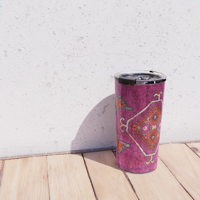 vintage Moroccan carpet Travel Mug Gallery Image 4