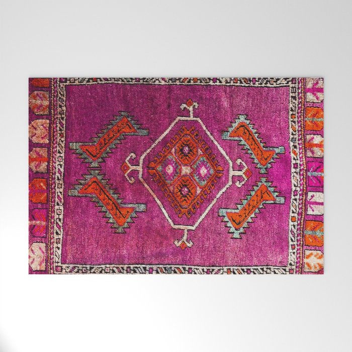vintage Moroccan carpet Welcome Mat Gallery Image 1