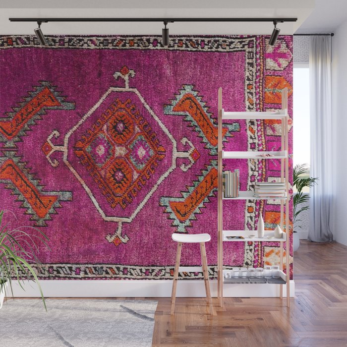 vintage Moroccan carpet Wall Mural Gallery Image 1