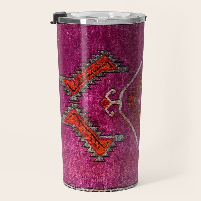 vintage Moroccan carpet Travel Mug Gallery Image 3