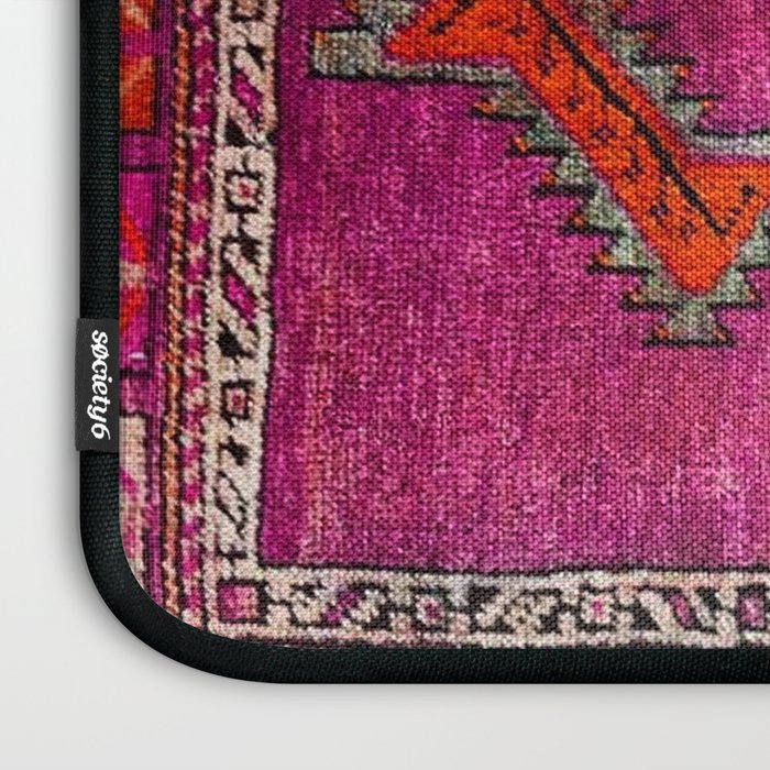 vintage Moroccan carpet Laptop Sleeve Gallery Image 3
