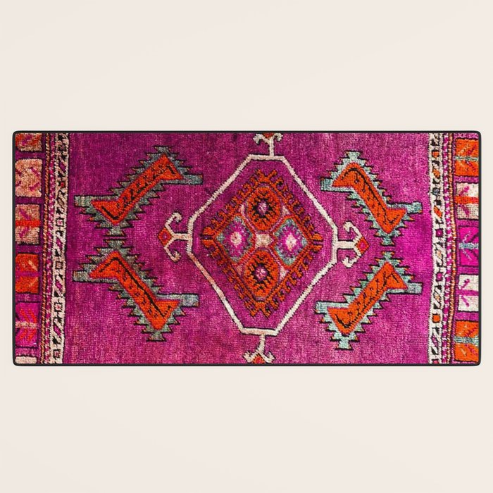 vintage Moroccan carpet Desk Mat Gallery Image 3
