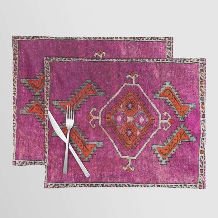 vintage Moroccan carpet Placemat Gallery Image 1