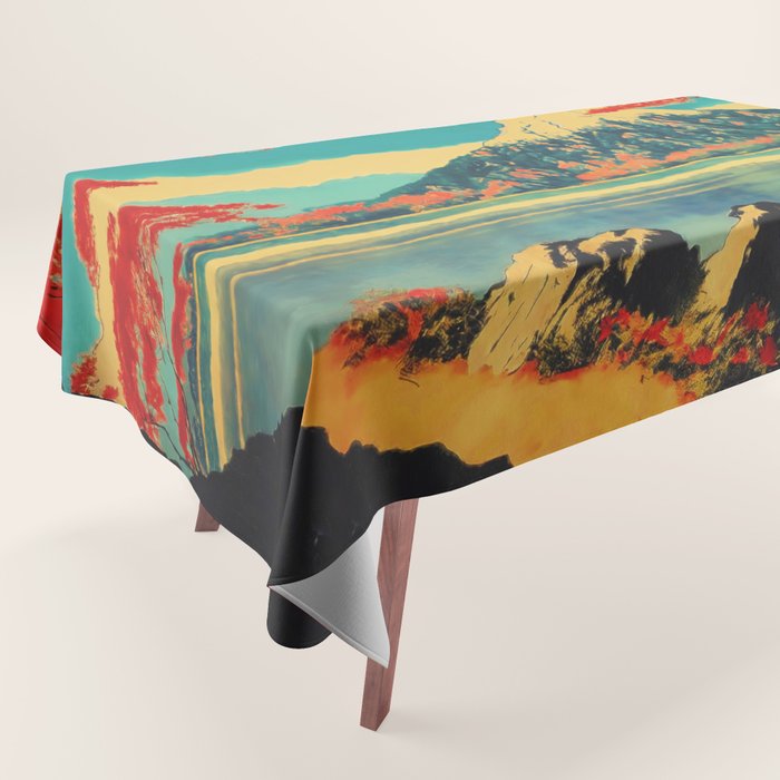 The Red Heart of Yunn - Nature Landscape Tablecloth Gallery Image 1