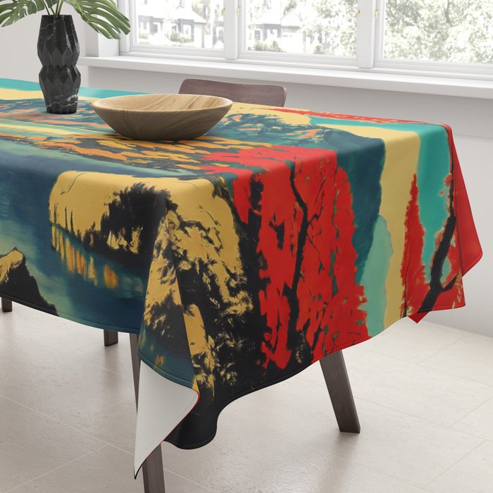 The Red Heart of Yunn - Nature Landscape Tablecloth Gallery Image 3