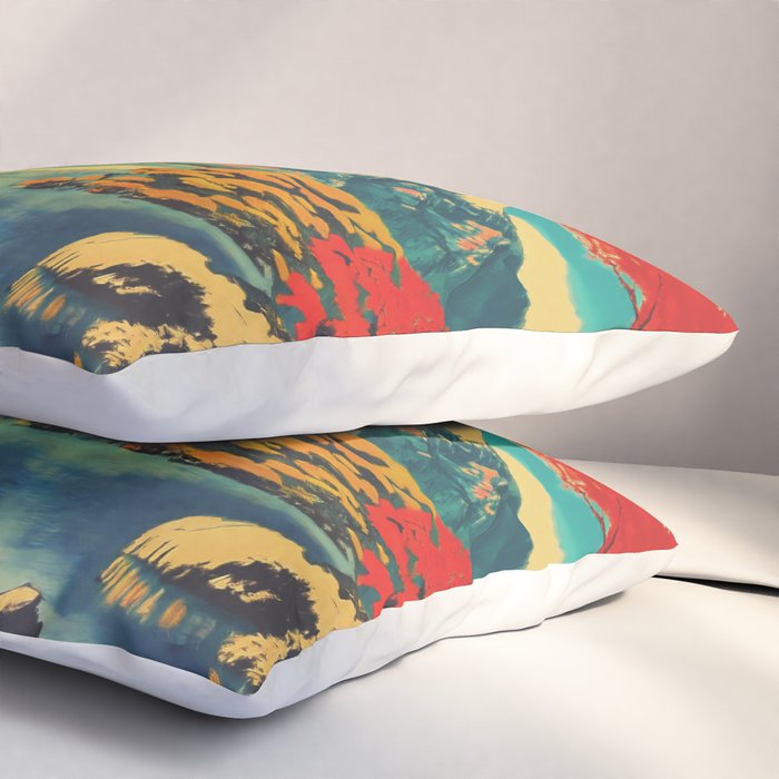 The Red Heart of Yunn - Nature Landscape Pillow Sham Gallery Image 3