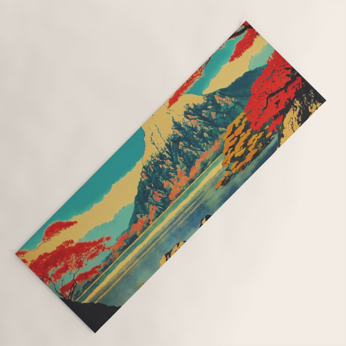 The Red Heart of Yunn - Nature Landscape Yoga Mat Gallery Image 1