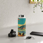 The Red Heart of Yunn - Nature Landscape Water Bottle Gallery Image 4