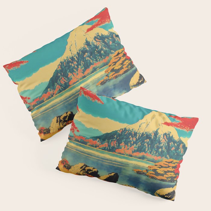 The Red Heart of Yunn - Nature Landscape Pillow Sham Gallery Image 3