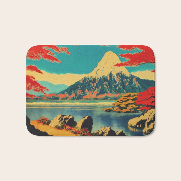 The Red Heart of Yunn - Nature Landscape Bath Mat Gallery Image 1
