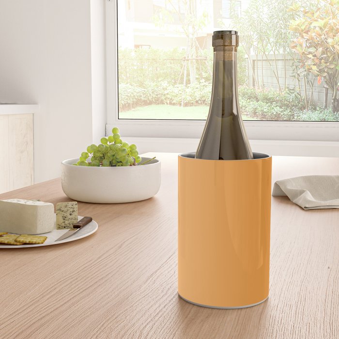 Orange Marigold Solid Colour Wine Chiller Gallery Image 4