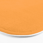 Orange Marigold Solid Colour Bath Mat Gallery Image 3
