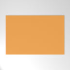 Orange Marigold Solid Colour Welcome Mat Gallery Image 1