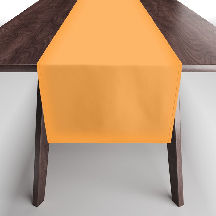Orange Marigold Solid Colour Table Runner Gallery Image 1