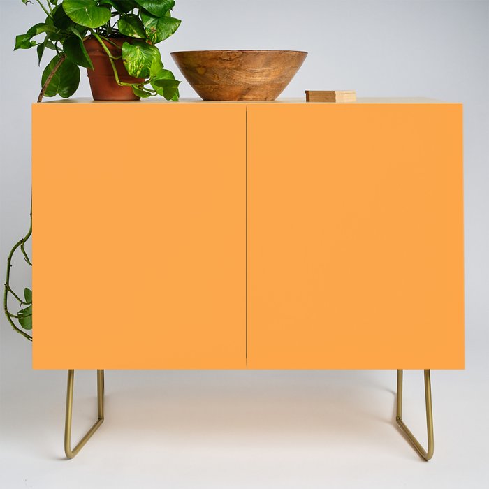 Orange Marigold Solid Colour Credenza Gallery Image 1