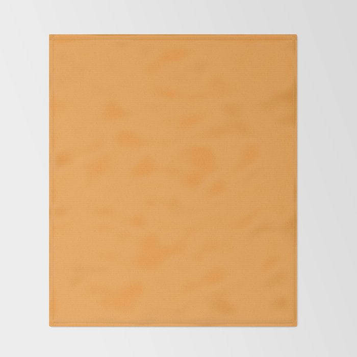 Orange Marigold Solid Colour Throw Blanket Gallery Image 2