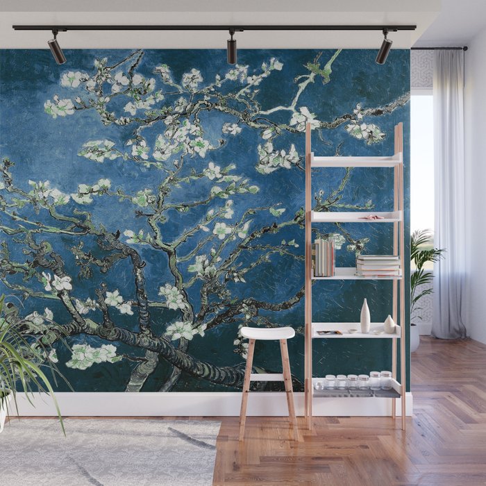 Van Gogh Almond Blossoms : Ocean Blue Art & Home Decor Wall Mural Gallery Image 1