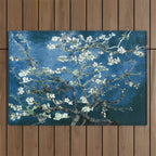 Van Gogh Almond Blossoms : Ocean Blue Art & Home Decor Outdoor Rug Gallery Image 1