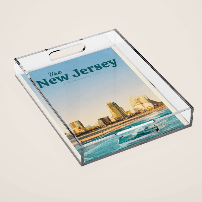 Visit New Jersey Acrylic Tray Gallery Image 1