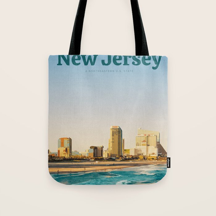 Visit New Jersey Tote Bag Gallery Image 1