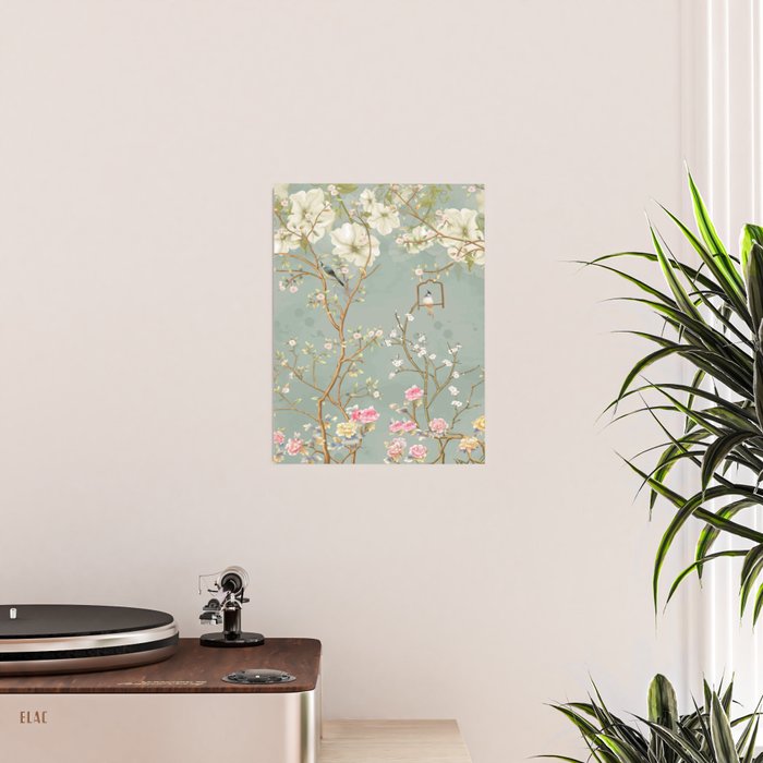 Romantic Chinoiserie Pearl Garden Poster Gallery Image 2