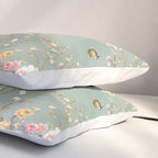 Romantic Chinoiserie Pearl Garden Pillow Sham Gallery Image 3