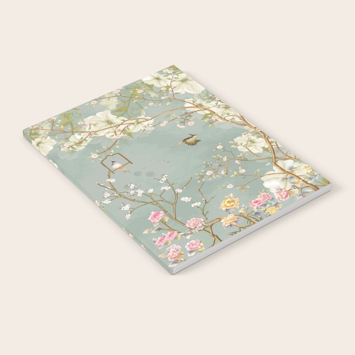 Romantic Chinoiserie Pearl Garden Notebook Gallery Image 1