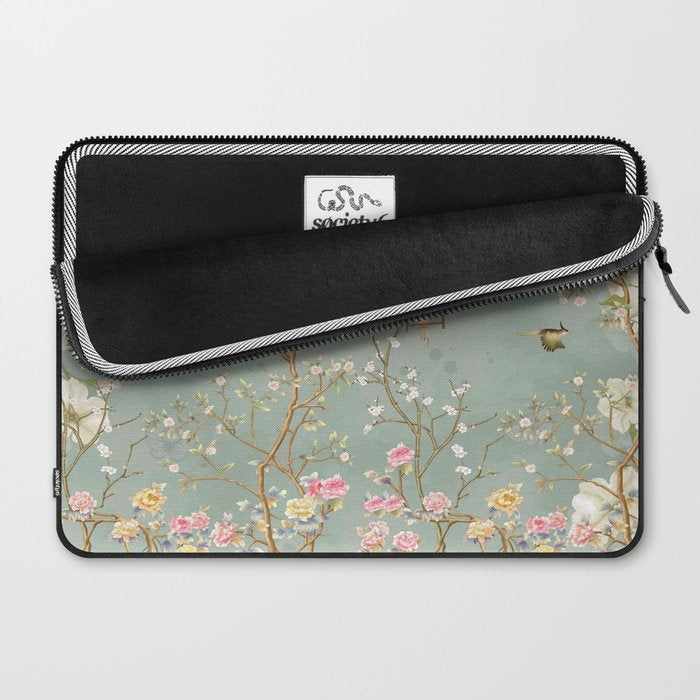 Romantic Chinoiserie Pearl Garden Laptop Sleeve Gallery Image 2