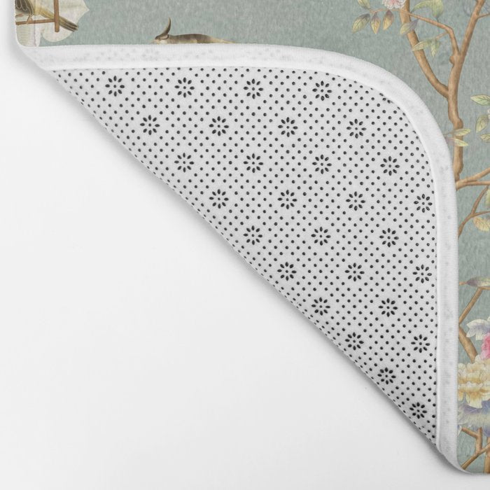 Romantic Chinoiserie Pearl Garden Bath Mat Gallery Image 2