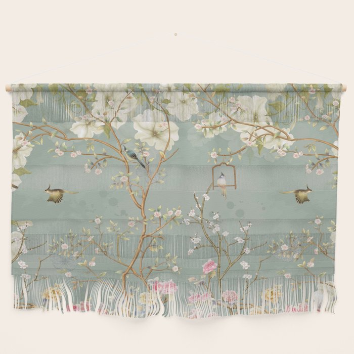 Romantic Chinoiserie Pearl Garden Wall Hanging Gallery Image 1