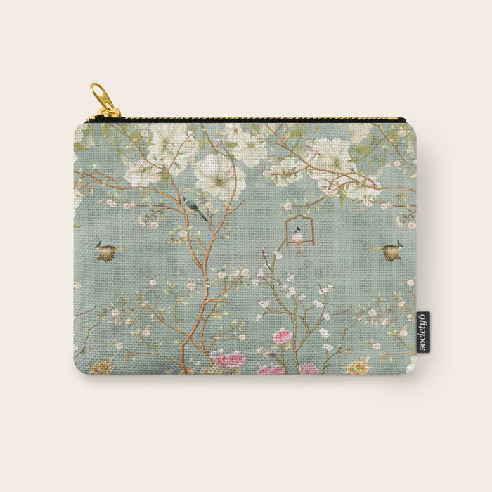 Romantic Chinoiserie Pearl Garden Carry All Pouch Gallery Image 1