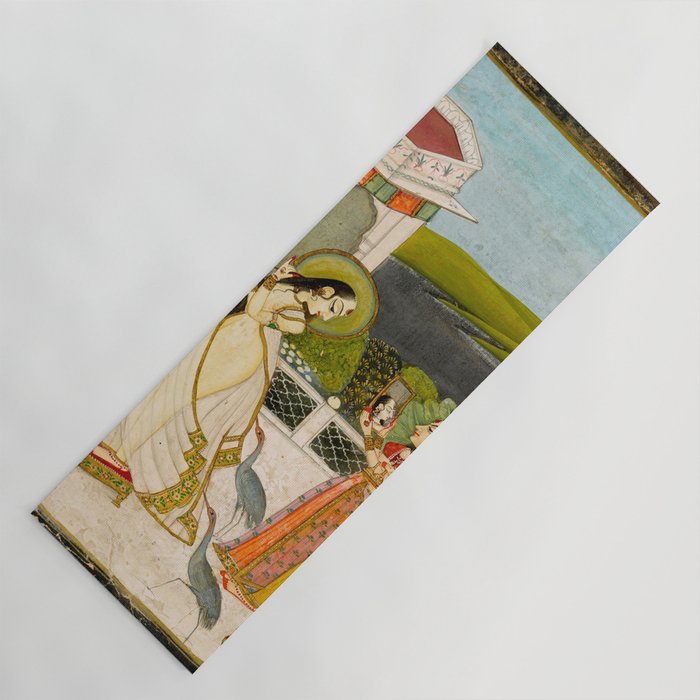 The Vilaval Ragini, c. 1780 Unknown artist Indian Miniature Painting  Yoga Mat Gallery Image 1