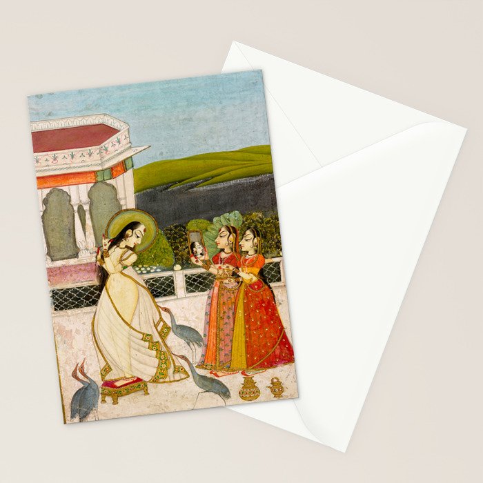 The Vilaval Ragini, c. 1780 Unknown artist Indian Miniature Painting  Stationery Card Gallery Image 2