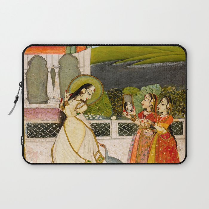 The Vilaval Ragini, c. 1780 Unknown artist Indian Miniature Painting  Laptop Sleeve Gallery Image 1