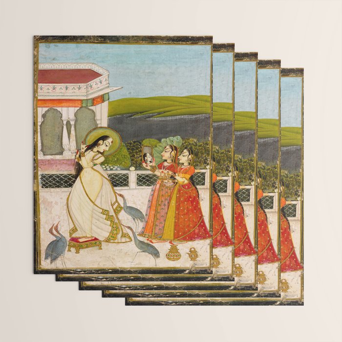 The Vilaval Ragini, c. 1780 Unknown artist Indian Miniature Painting  Wrapping Paper Gallery Image 3