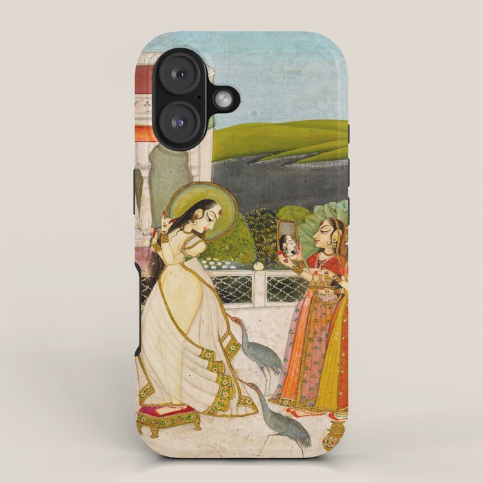 The Vilaval Ragini, c. 1780 Unknown artist Indian Miniature Painting  iPhone Case Gallery Image 1