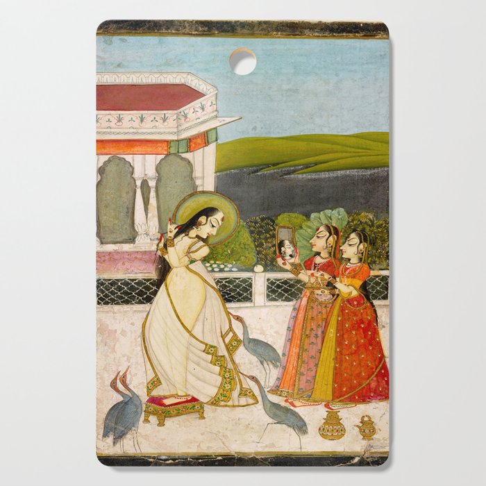 The Vilaval Ragini, c. 1780 Unknown artist Indian Miniature Painting  Cutting Board Gallery Image 1