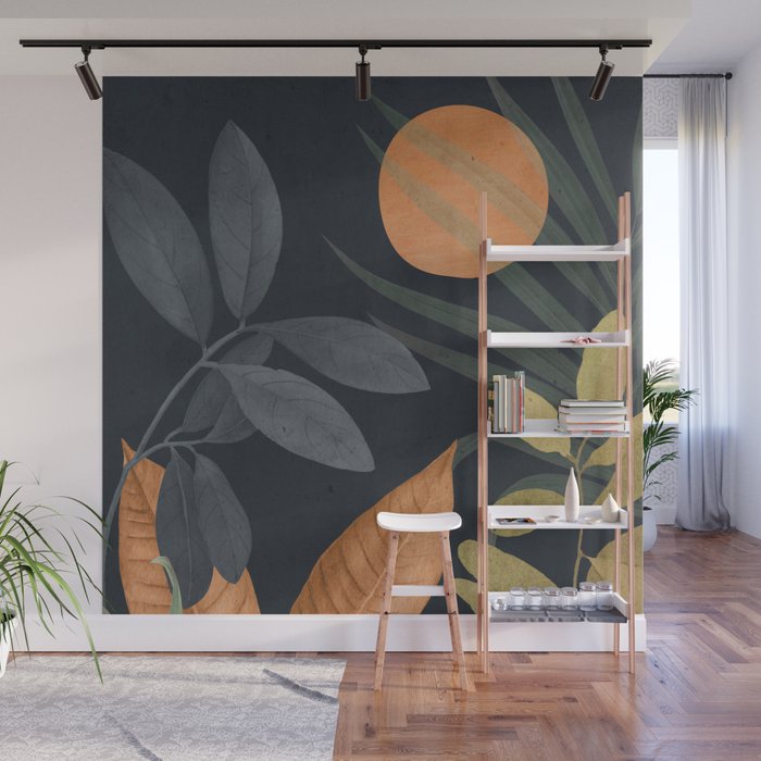 Abstract Art Tropical Leaves 119 Wall Mural Gallery Image 1
