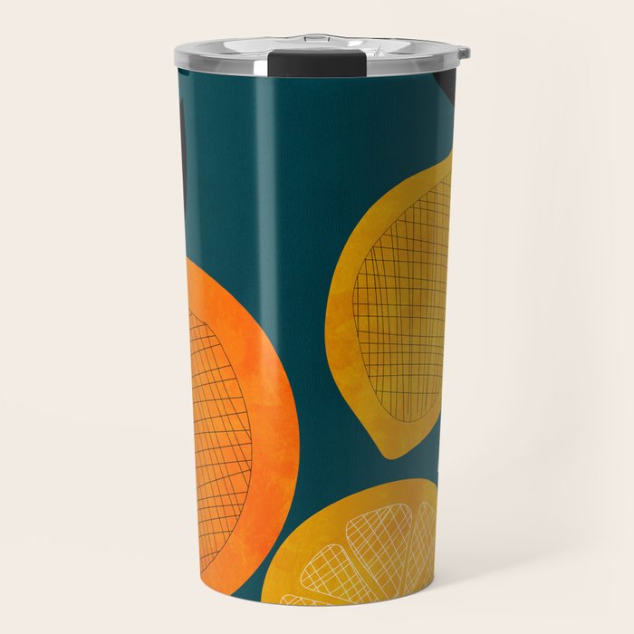 Retro Fruits minimal 2 Travel Mug Gallery Image 1