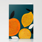 Retro Fruits minimal 2 Stationery Card Gallery Image 2
