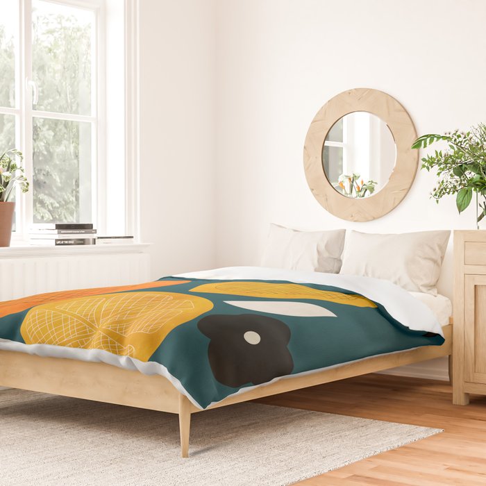Retro Fruits minimal 2 Duvet Cover Gallery Image 2