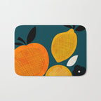 Retro Fruits minimal 2 Bath Mat Gallery Image 1